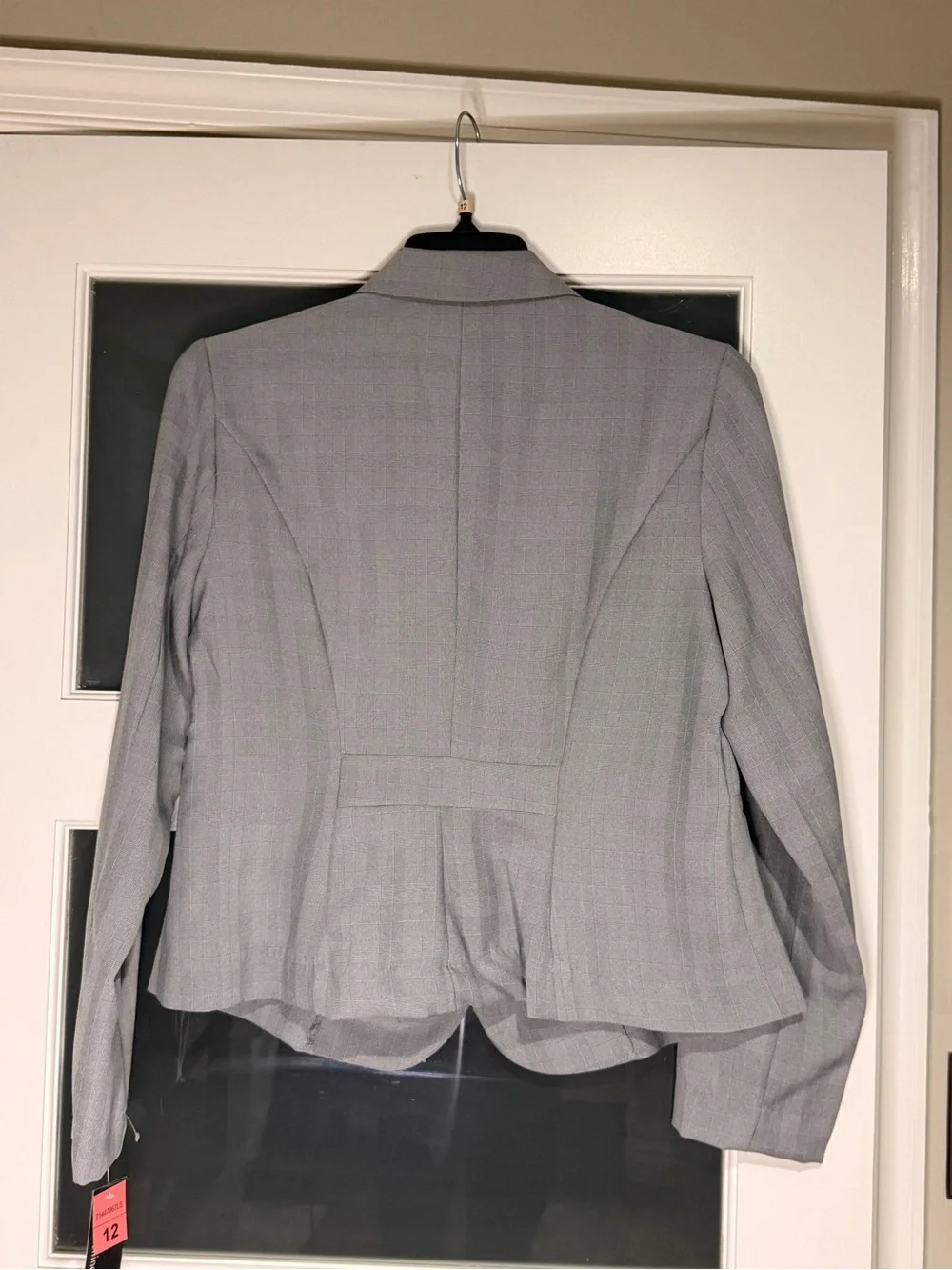 T. Milano Gray Plaid 2-Piece Skirt Suit NWT Size 12